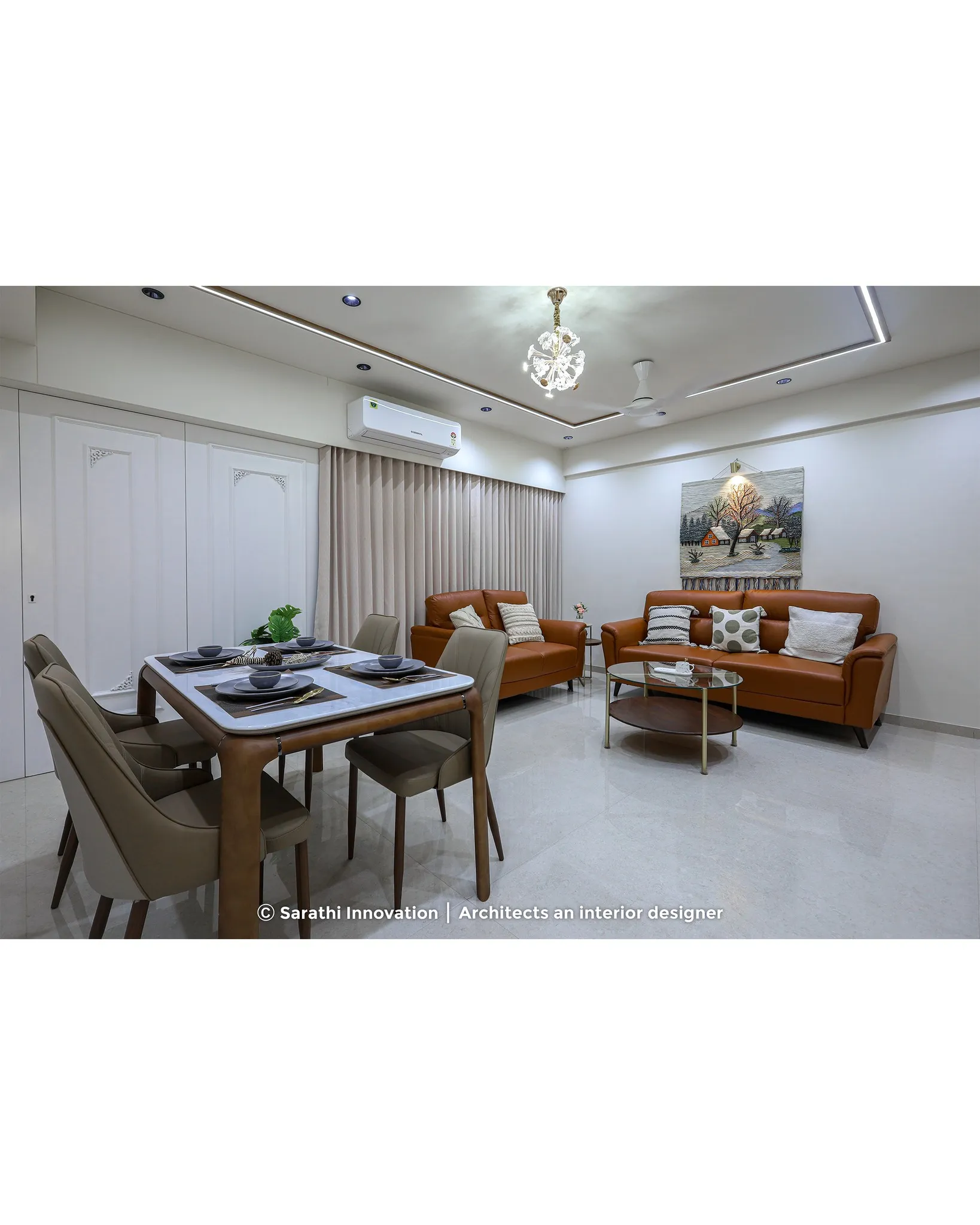 Your Living Room: Space-Saving Foldable Dining Tables by Sarathi Innovations