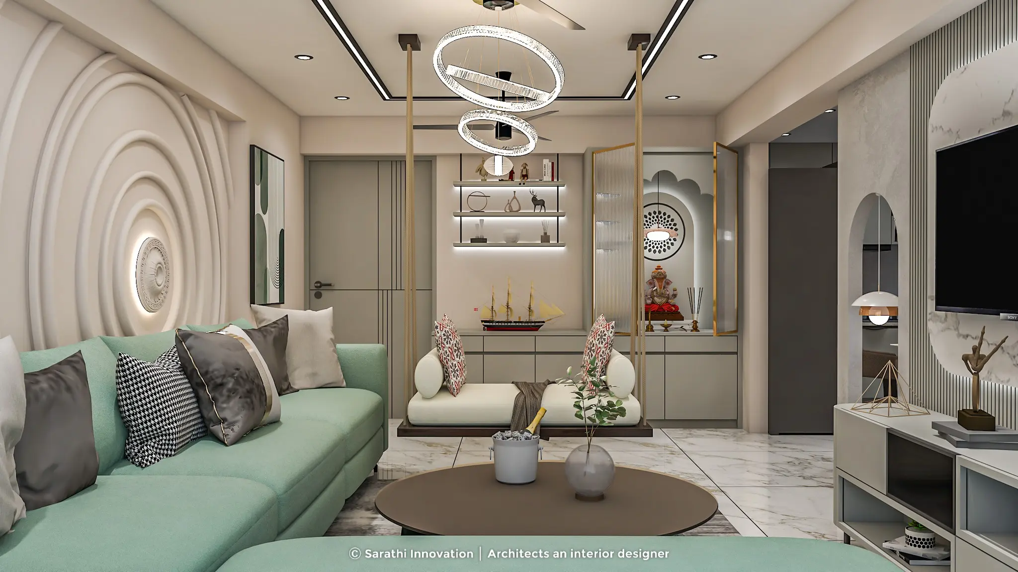 Ganesh Heritage: Affordable Luxury Interiors by Sarathi Innovations in Naroda, Ahmedabad