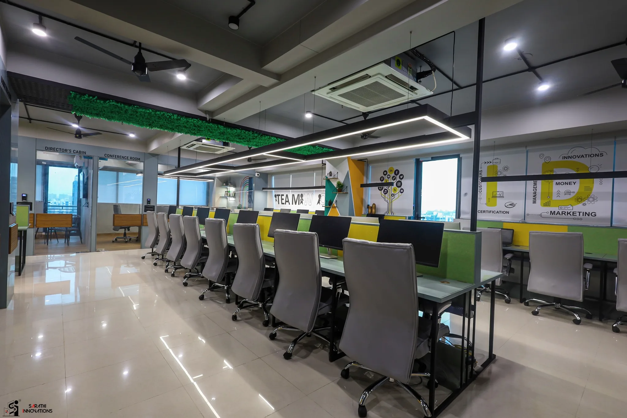 Corporate Office Interior Design Boosting Employee Productivity in Ahmedabad's Tech Hubs
