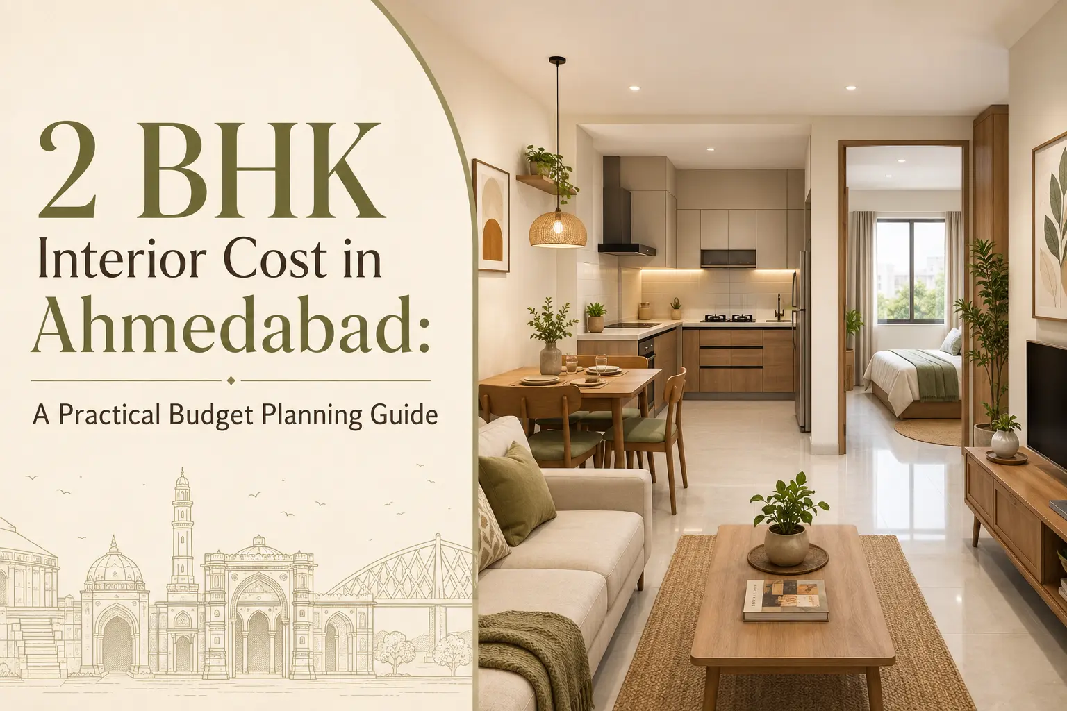 2 BHK Interior Cost in Ahmedabad: A Practical Budget Planning Guide